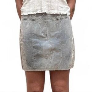 Marithe Francois Girbaud Light Gray Mini Skirt